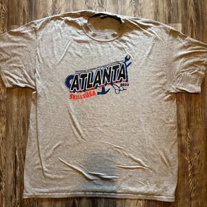 SkillsUSA Atlanta 2023 T-Shirt XL Gray Port & Company Core Blend National Leader